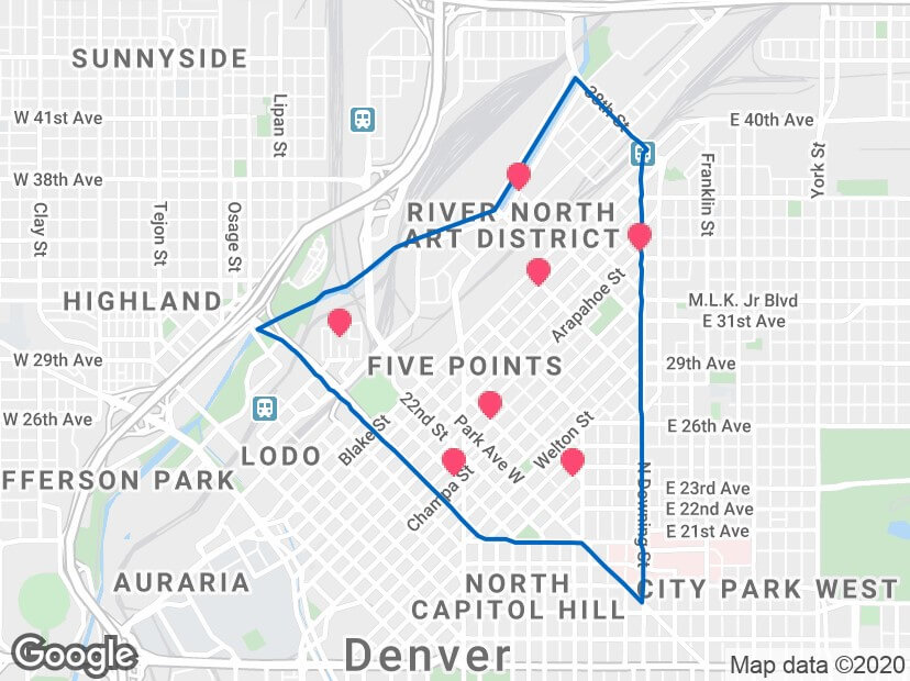 Five-Points-Denver-Map