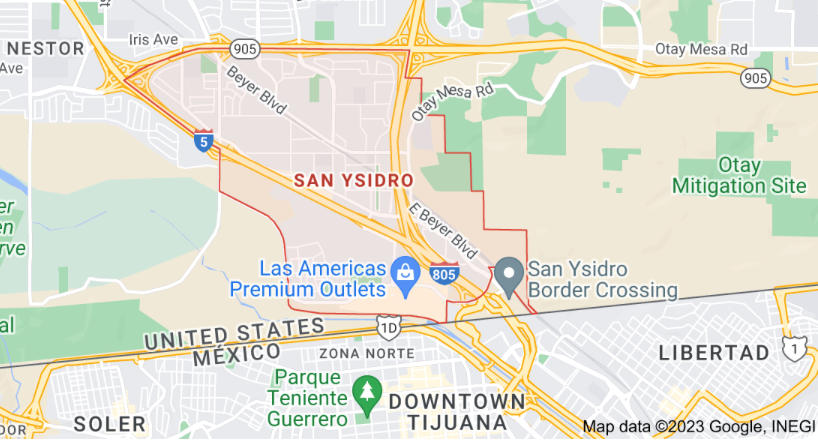San_Ysidro_Map